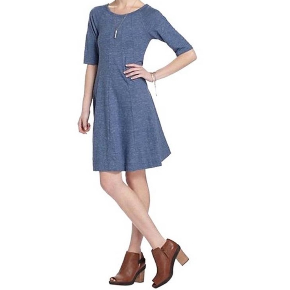 🪷5 for $25🪷  Anthro’s Ganni jersey t-shirt flare dress
